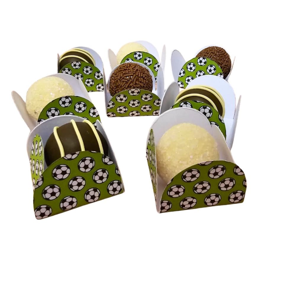 Kit 50 Forminhas Doces Futebol para Kit Festa